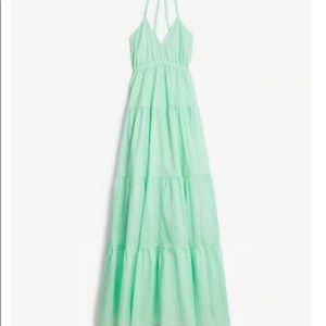 Express Halter Maxi Mint color